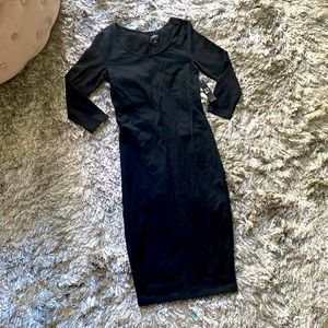 ✨Black Stretchy Long Sleeve Bodycon Dress NY&Co Soho Streetwear